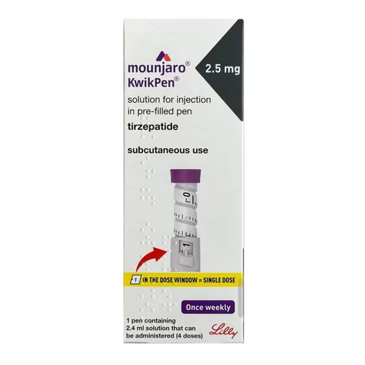 Mounjaro Kwikpen 2.5mg Pluma Precargada 0.6ml - 4 Dosis | Comprar Tirzepatida