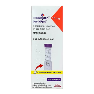 Mounjaro Kwikpen 15mg Pre-Filled Pen 0.6ml - 4 Doses | Buy Tirzepatide Online